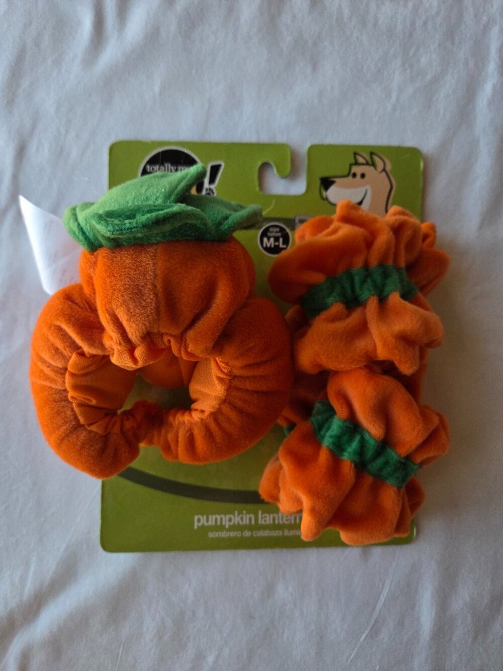 Toys R Us Pumpkin Dog Hat Leg Cuffs Medium Large Halloween Costume Set NWT